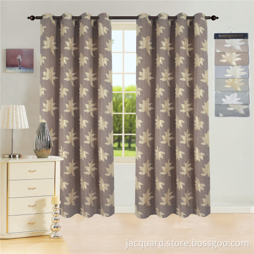 Polyester Gromet Jacquard Curtain